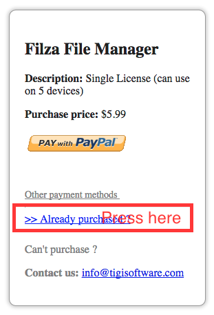 How to activate license with Paypal Transaction ID
